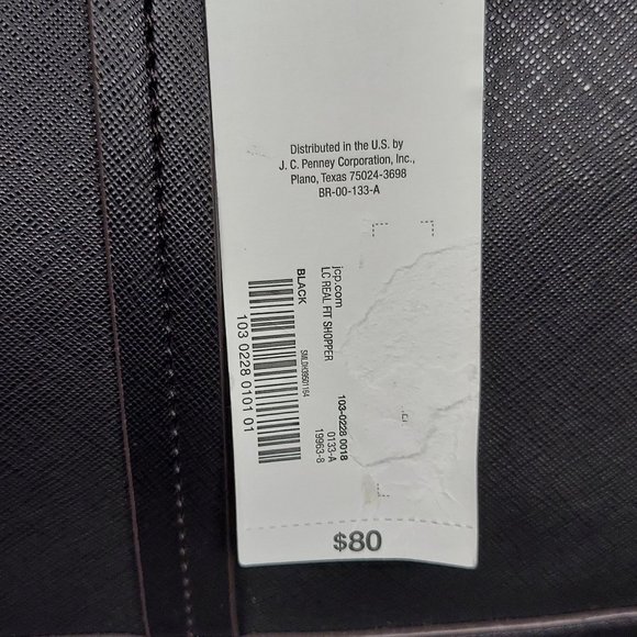 NWT LIZ CLAIBORNE REAL FIT SHOULDER BAG (BLACK) - Picture 15 of 15